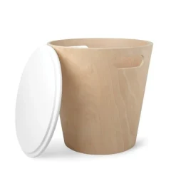 Kosz Woodrow White/Natural