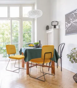 Krzesło Adele VIC granatowe tapicerowane