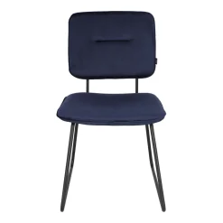 Krzesło Adele VIC granatowe tapicerowane
