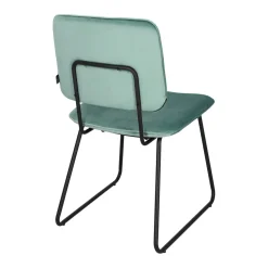 Krzesło Adele VIC szaro-zielone tapicerowane