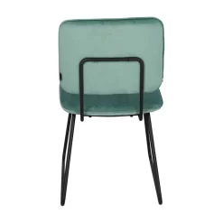 Krzesło Adele VIC szaro-zielone tapicerowane