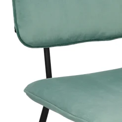 Krzesło Adele VIC szaro-zielone tapicerowane