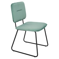 Krzesło Adele VIC szaro-zielone tapicerowane