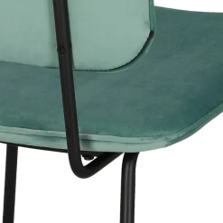 Krzesło Adele VIC szaro-zielone tapicerowane