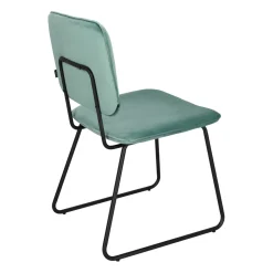 Krzesło Adele VIC szaro-zielone tapicerowane