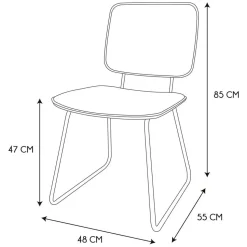 Krzesło Adele VIC szaro-zielone tapicerowane