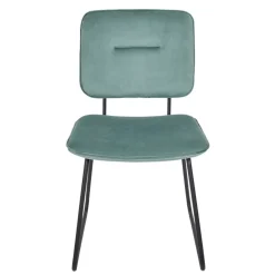 Krzesło Adele VIC szaro-zielone tapicerowane