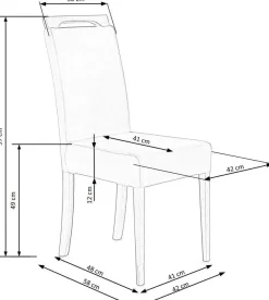 Krzesło Alabama białe/ szare Inari 91