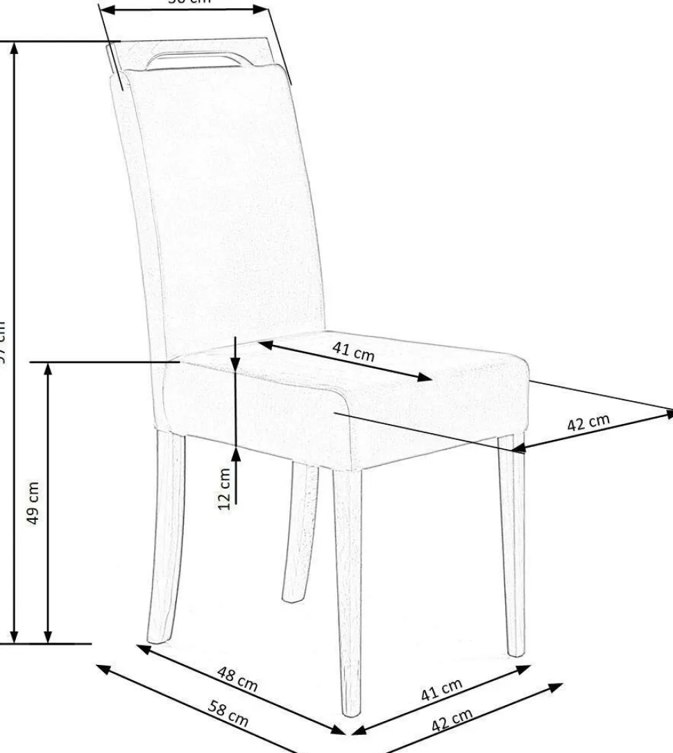 Krzesło Alabama zielone Monolith 37