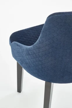 Krzesło Albe czarne/ granatowe Monolith