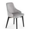 Krzesło Albe czarne/ szare Monolith 85
