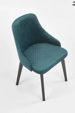 Krzesło Albe czarne/ zielone Monolith 37