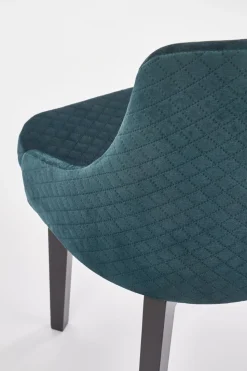 Krzesło Albe czarne/ zielone Monolith 37