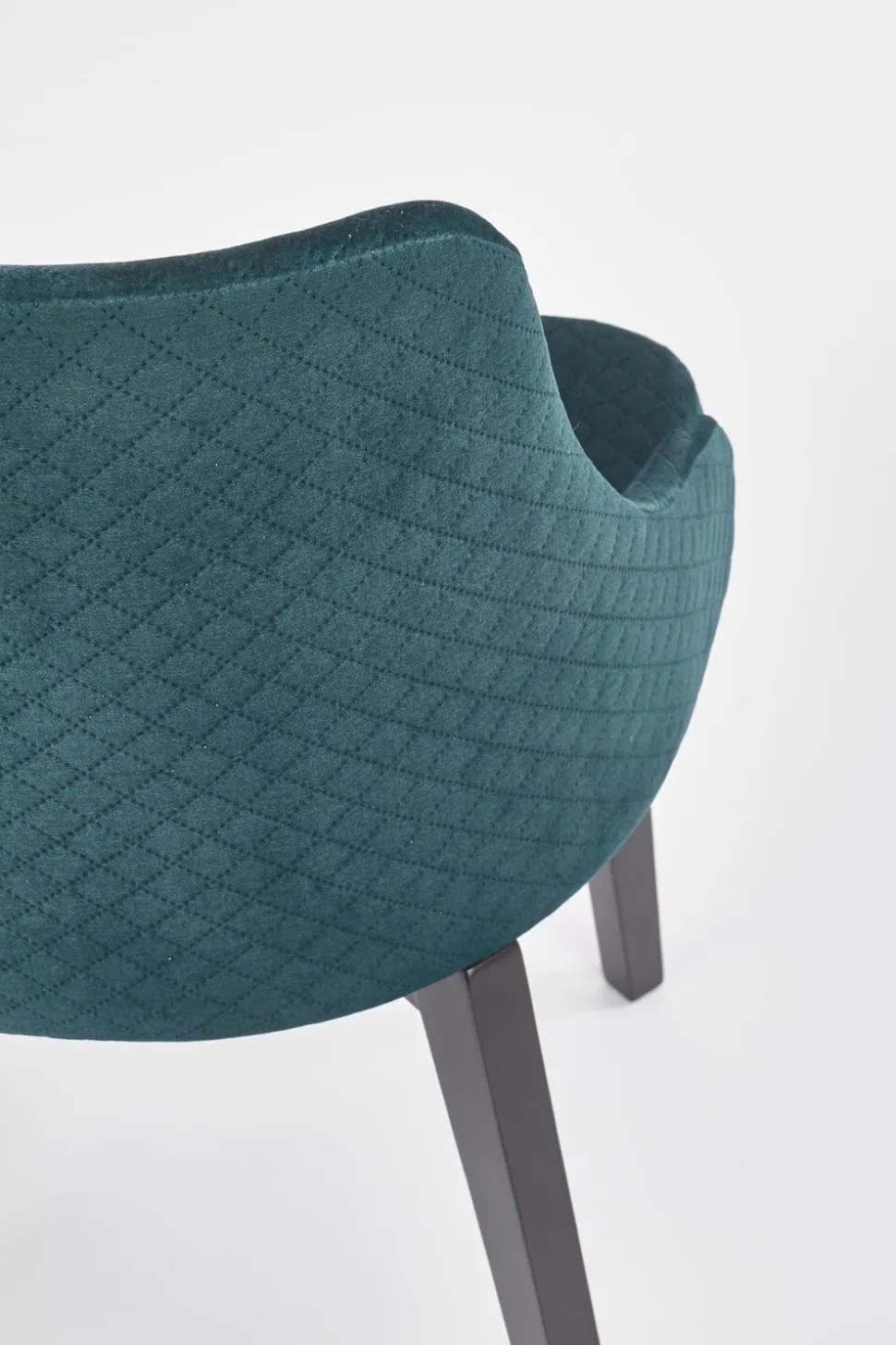 Krzesło Albe czarne/ zielone Monolith 37