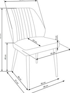 Krzesło Alice granatowe