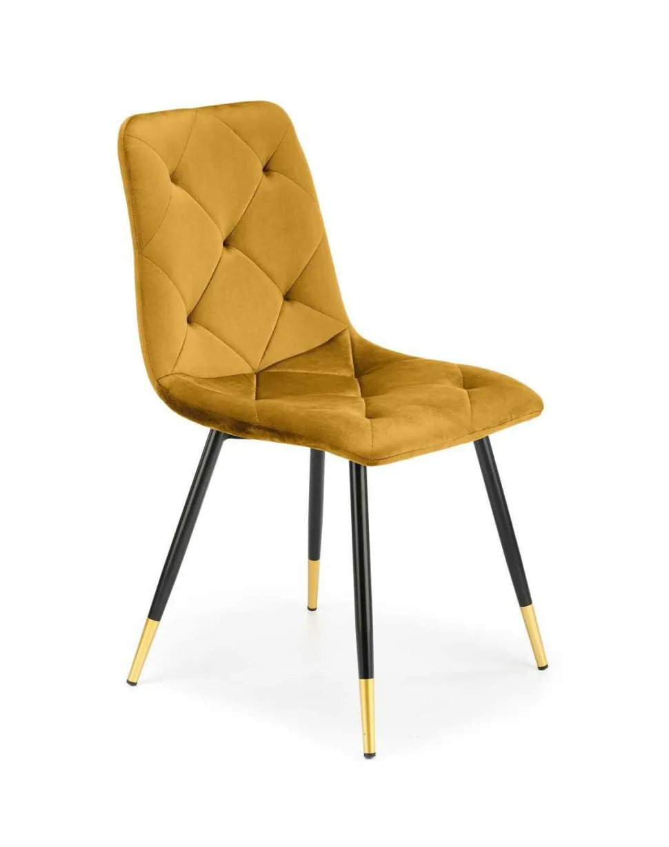 Krzesło Amelie musztardowe