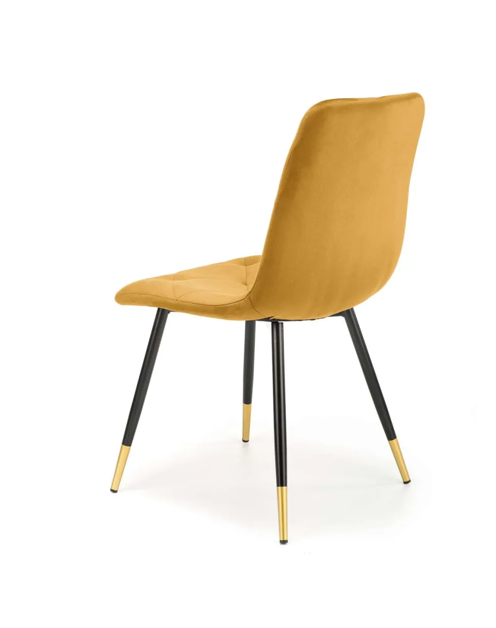 Krzesło Amelie musztardowe