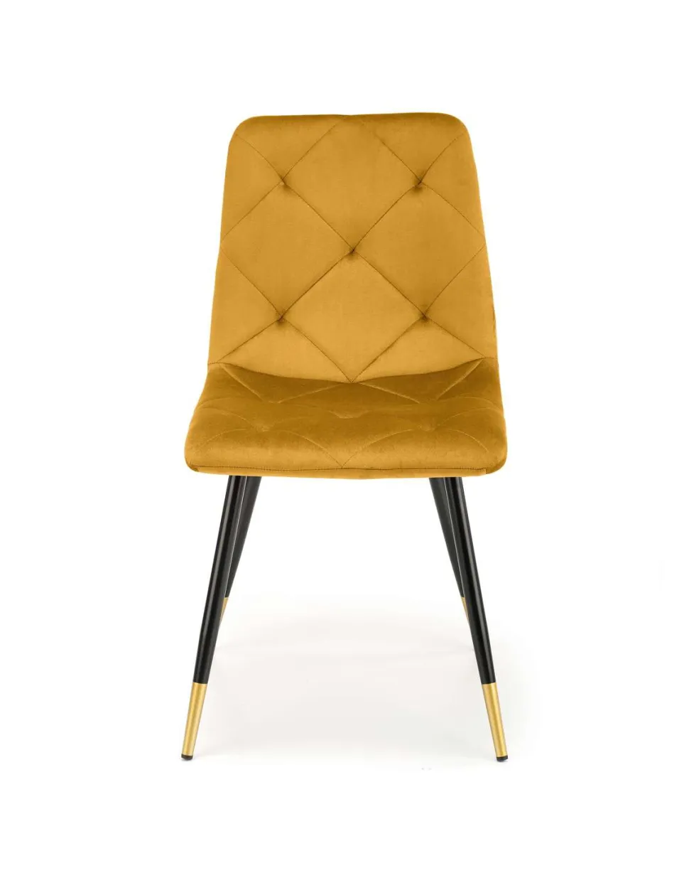 Krzesło Amelie musztardowe