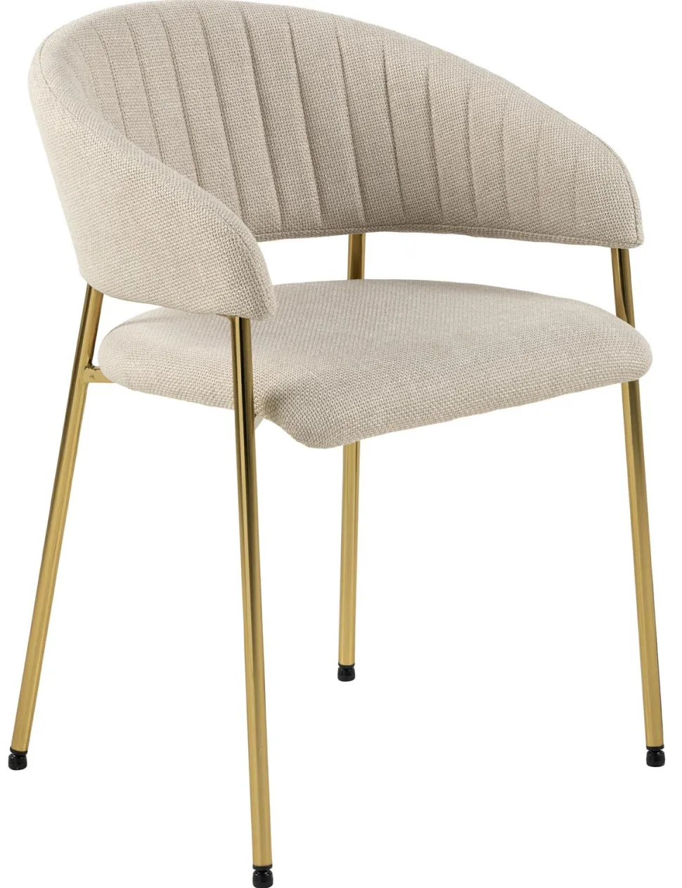 Krzesło Ann beżowe/złote