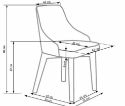 Krzesło Arman dąb/ beżowe Inari 22