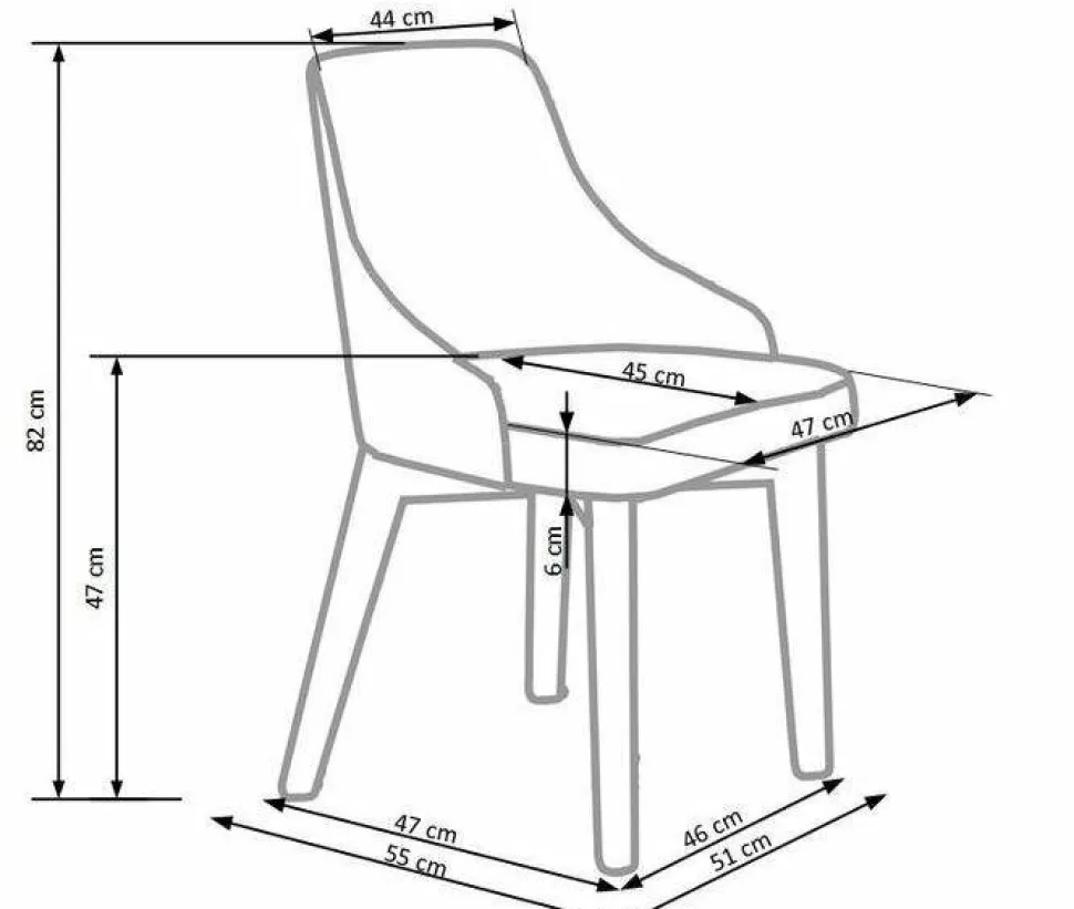Krzesło Arman dąb/ beżowe Inari 22