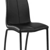 Krzesło Asama black PU czarne nogi