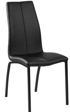Krzesło Asama black PU czarne nogi