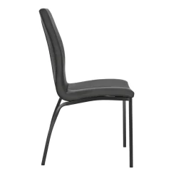 Krzesło Asama black PU czarne nogi