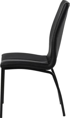 Krzesło Asama black PU czarne nogi