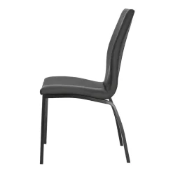 Krzesło Asama black PU czarne nogi