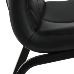 Krzesło Asama black PU czarne nogi