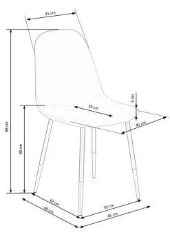 Krzesło Badenia zielone