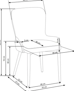Krzesło Banquet szare