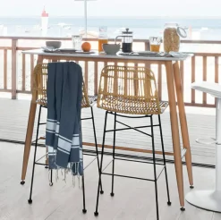 Krzesło barowe Kubu naturalne