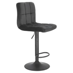 Krzesło barowe regulowane Dafne VIC czarne