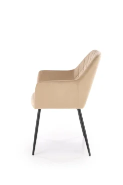 Krzesło Basper Velvet beżowy