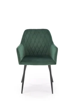 Krzesło Basper Velvet ciemny zielony