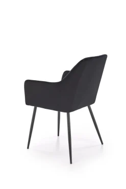 Krzesło Basper Velvet czarny