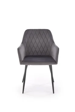 Krzesło Basper Velvet szary