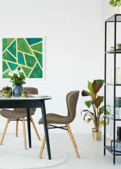 Krzesło Batilda Khaki tapicerowane