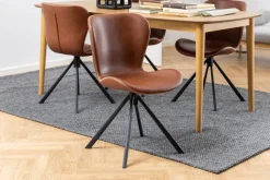 Krzesło Batilda Retro cross brandy