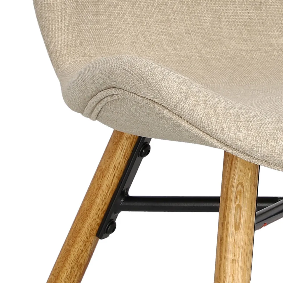 Krzesło Batilda Sand tapicerowane