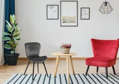 Krzesło Batilda VIC Dark grey tapicerowane