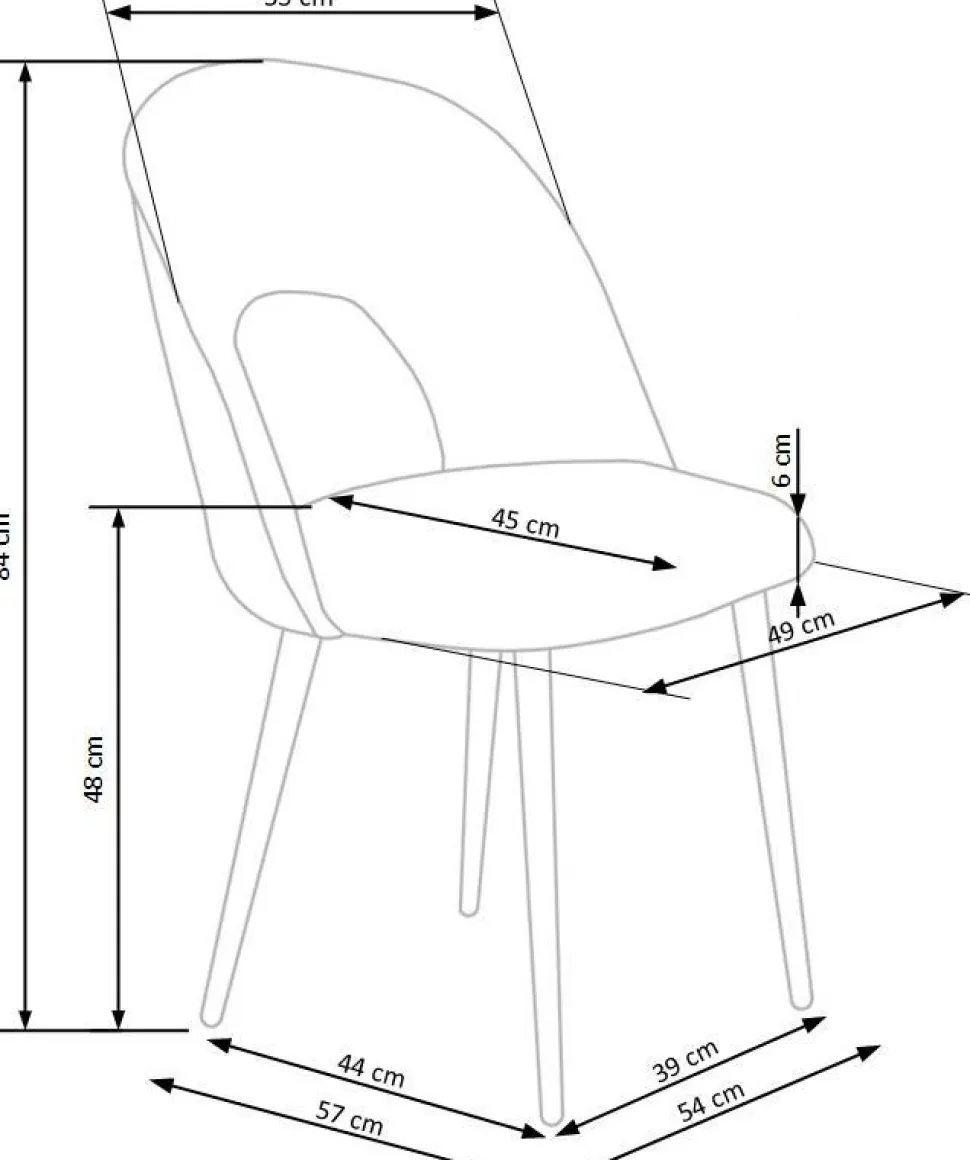 Krzesło Bawaria zielone