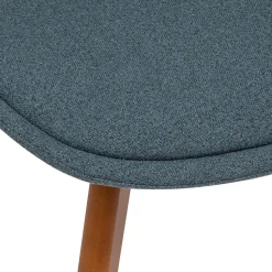 Krzesło Baya niebieskie tapicerowane
