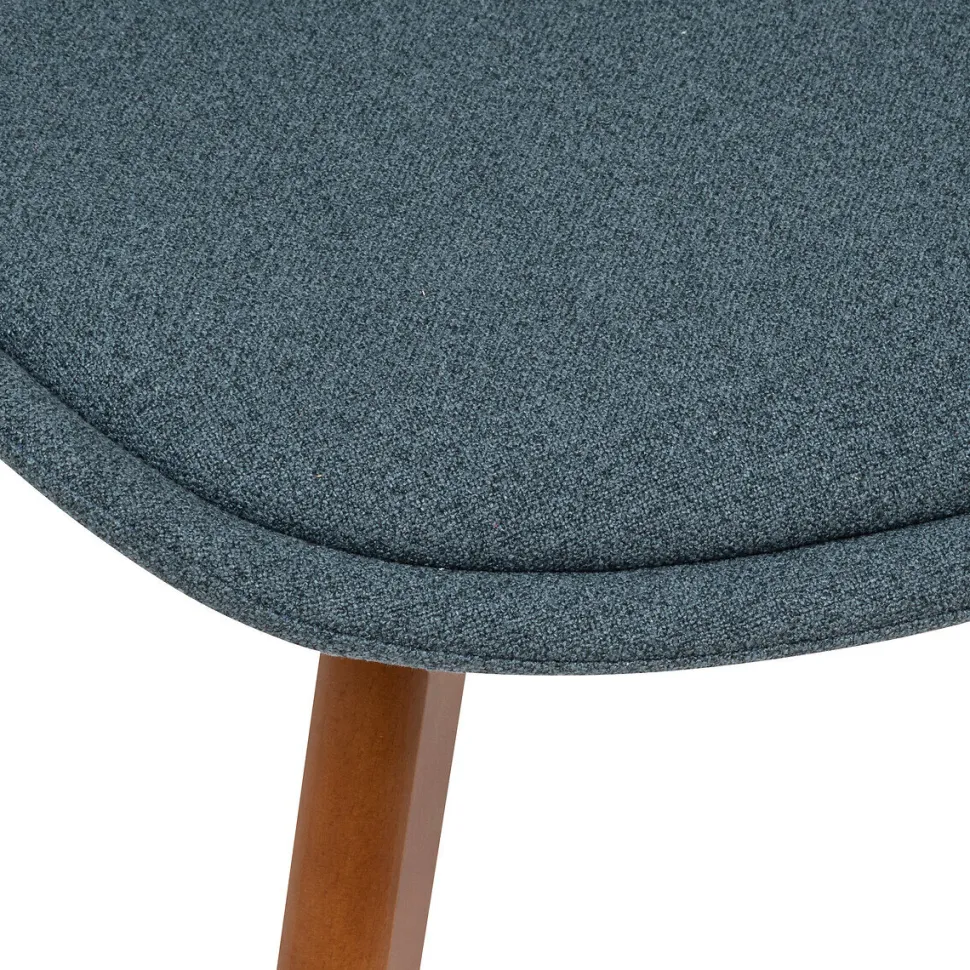 Krzesło Baya niebieskie tapicerowane