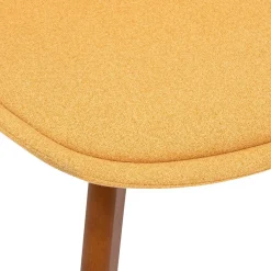 Krzesło Baya żółte tapicerowane