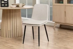 Krzesło Becca beżowe tkanina Basel 24