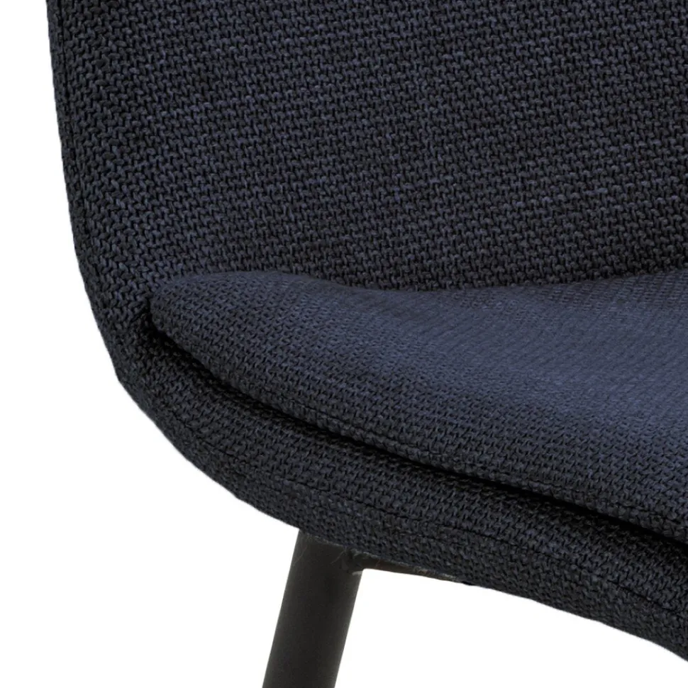 Krzesło Becca granatowe tkanina Basel 8952