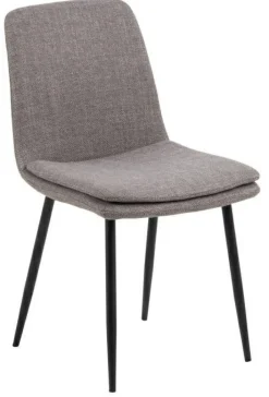 Krzesło Becca szare tkanina Basel 34FR